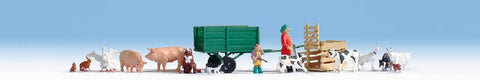 Noch 15710 HO/OO Gauge Farm Figures and Accessories Figure Set