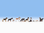 Noch 15717 HO/OO Gauge Dogs Figure Set