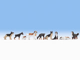 Noch 15717 HO/OO Gauge Dogs Figure Set