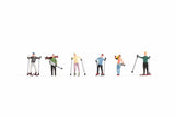 Noch 15827 HO/OO Gauge Skiers (6) Figure Set