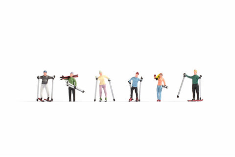 Noch 15827 HO/OO Gauge Skiers (6) Figure Set