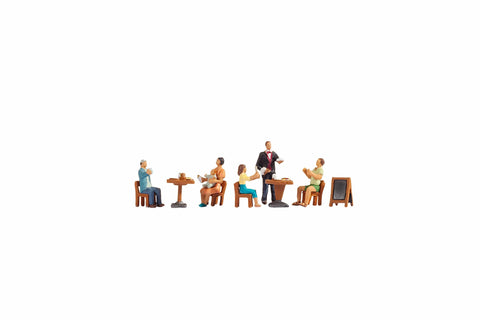 Noch 15838 HO/OO Gauge At the Restaurant (5) Figure Set
