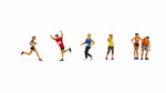 Noch 15890 HO/OO Gauge Marathon Runners (6) Figure Set
