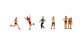 Noch 15890 HO/OO Gauge Marathon Runners (6) Figure Set