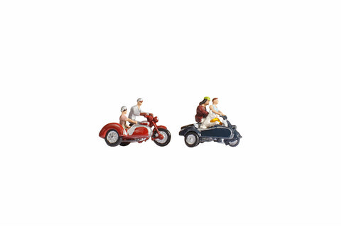 Noch 15905 HO/OO Gauge Motorcyclists (2x2) Figure Set
