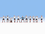 Noch 15965 HO/OO Gauge German Football Team Figures