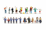 Noch 16041 HO/OO Gauge At the Station (30) Mega Economy Figure Set