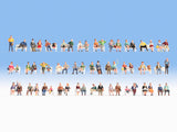 Noch 16071 HO/OO Gauge Sitting People (60) Mega Economy Figure Set