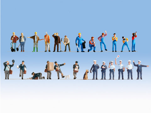 Noch 16109 HO/OO Gauge At Work XL Figure Set