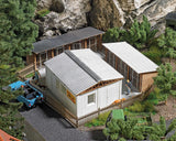 Busch 1671 HO/OO Gauge Animal Shelter Kit