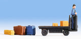 Noch 16772 HO/OO Gauge Electric Trolley with Luggage