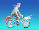 Noch 17572 HO/OO Gauge Cyclist with 2 Illuminated Lights