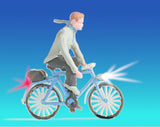 Noch 17572 HO/OO Gauge Cyclist with 2 Illuminated Lights