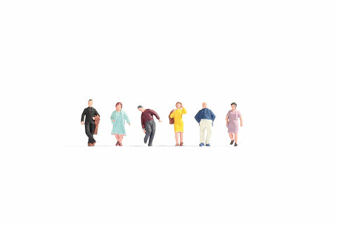 Noch 18117 HO/OO Gauge Passengers (6) Hobby Figure Set