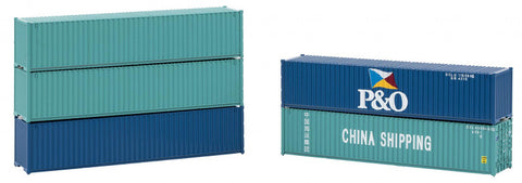 Faller 182151 HO Gauge 40' Container Kit Set (5) IV