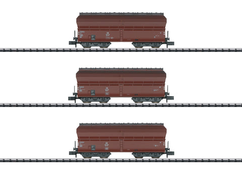 Minitrix 18268 N Gauge DB Kkt57 Coke Transportation Wagon Set (3) III