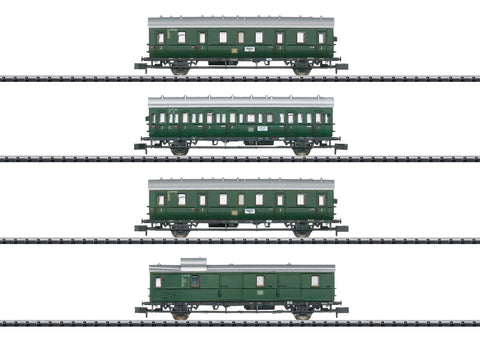 Minitrix 18724 N Gauge DB Hamburg Commuter Coach Set (4) III