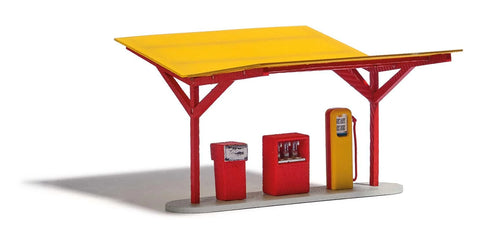 Busch 1917 HO/OO Gauge Minol Gas Station Kit
