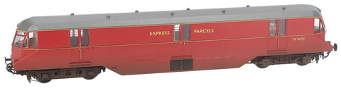 Heljan 19432 OO Gauge AEC Parcels Railcar 34 BR Express Parcels Crimson Weathered