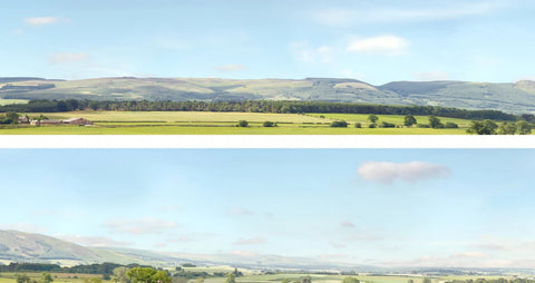 ID Backscenes 207D OO Gauge STANDARD 15" Hills & Dales Backscene (2x 5')
