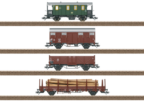 Trix 24140 HO Gauge DB Branch Line Freight Wagon Set (4) III