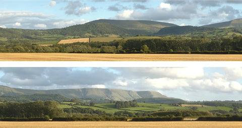 ID Backscenes 242 OO Gauge STANDARD 15" Harvest Hills Backscene (2x 5')