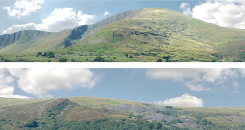 ID Backscenes 255B OO Gauge STANDARD 15" Llanberis Backscene (2x 5')
