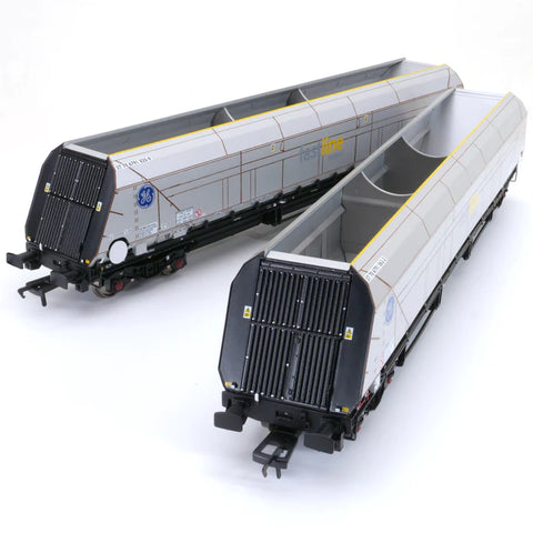 Accurascale 2602FF3 OO Gauge HYA Bogie Hopper Wagon - Fastline Freight/GE - Twin Pack 3