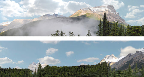 ID Backscenes 260B OO Gauge STANDARD 15" Rockies Backscene (2x 5')
