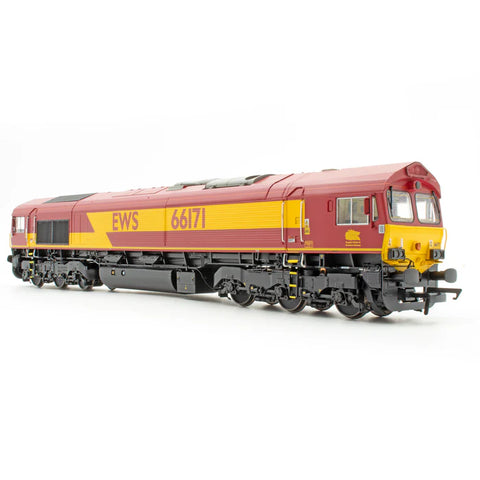 Accurascale 2647 OO Gauge Class 66 - EWS Maroon - 66171 - DCC Sound Fitted