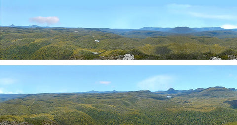 ID Backscenes 279B OO Gauge STANDARD 15" Wild Hills Backscene (2x 5')