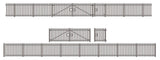 Ratio 280 N Gauge Modern Palisade Fencing with Gates