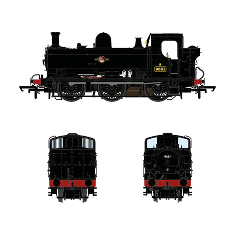 Accurascale 2876 OO Gauge 8750 Class - 9681 - Late Crest Black