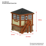 Graham Farish 42-182G N Gauge Ground Frame Hut Green and Cream