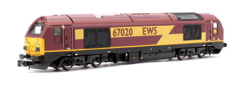 Dapol 2D-010-015D N Gauge Class 67 020 EWS Red/Gold (DCC-Fitted)