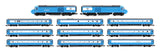 Dapol 2D-019-300 N Gauge Class 43 HST Blue Pullman 11 Car Set
