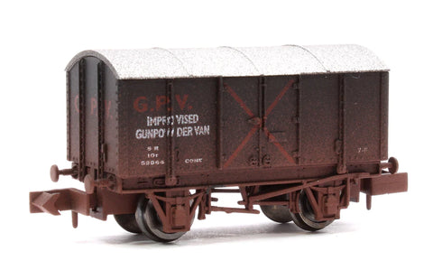 Dapol 2F-013-086 N Gauge Gunpowder Van SR Improvised GVP 59064 Weathered