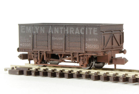 Dapol 2F-038-010 N Gauge 20t Steel Mineral Wagon Emlyn Weathered