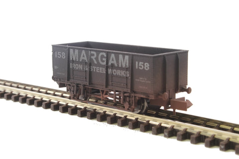 Dapol 2F-038-052 N Gauge 20t Steel Mineral Wagon Margam 158 Weathered