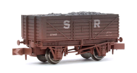 Dapol 2F-071-071 N Gauge 7 Plank Wagon SR 37445 Weathered