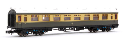 Dapol 2P-000-156 N Gauge Collett Coach Third GWR Chocolate/Cream 1153