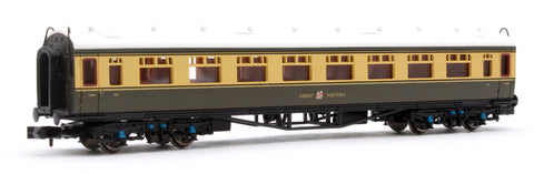 Dapol 2P-000-161 N Gauge Collett Coach Third GWR Chocolate/Cream 521