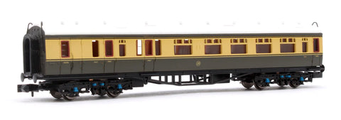 Dapol 2P-000-253 N Gauge Collett Coach Brake Composite GWR Chocolate/Cream 7061