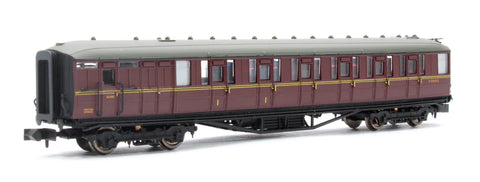 Dapol 2P-011-275 N Gauge Gresley Coach BR Maroon Brake Composite E10015E