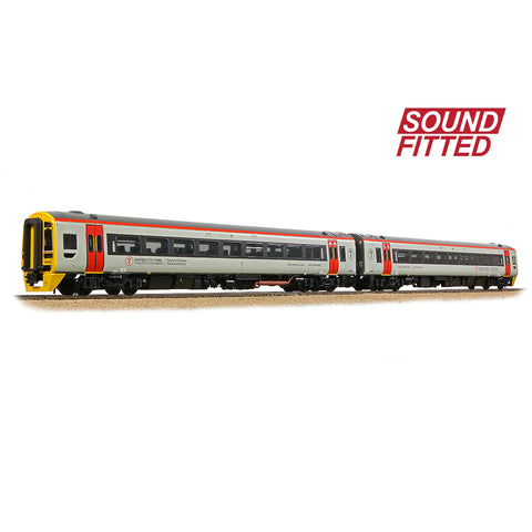 Bachmann 31-497SF OO Gauge Class 158 2-Car DMU 158839 Transport for Wales