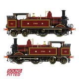 Bachmann 31-740ASF OO Gauge MR 1532 Tank 1725 Midland Railway Crimson Lake DCC SOUND