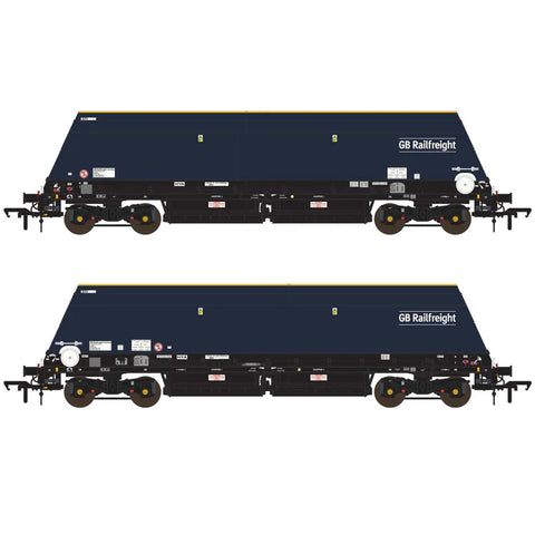 Accurascale 3143 OO Gauge Cutdown HYA Blue/Black GB Railfreight (Pack 1)
