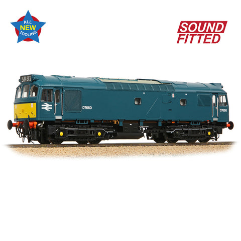 Bachmann 32-333SF OO Gauge Class 25/3 D7660 BR Blue (SYP) SOUND FITTED