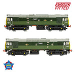 Bachmann 32-334SF OO Gauge Class 25/3 D7672 'Tamworth Castle' BR Two-Tone Green (Full Yell. Ends)