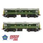 Bachmann 32-334SFX OO Gauge Class 25/3 D7672 'Tamworth Castle' BR Two-Tone Green (Full Yell. Ends)